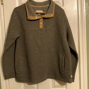 Kookaburra by UGG gray/tan thick quilted sweatshirt size M
